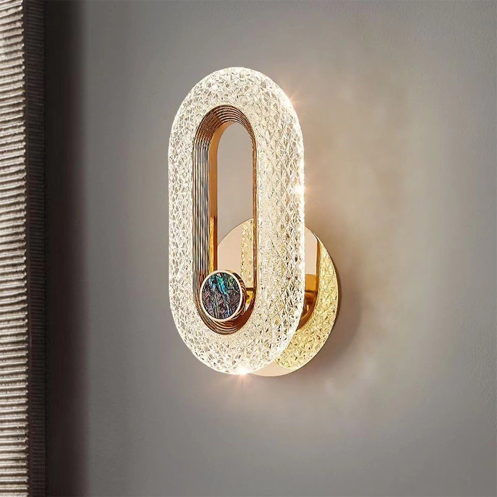 Luxury Acrylic Loop LED Wall Light