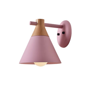 Modern multi-color cone wall light that combines style and creativity, perfect for bedrooms or living rooms.