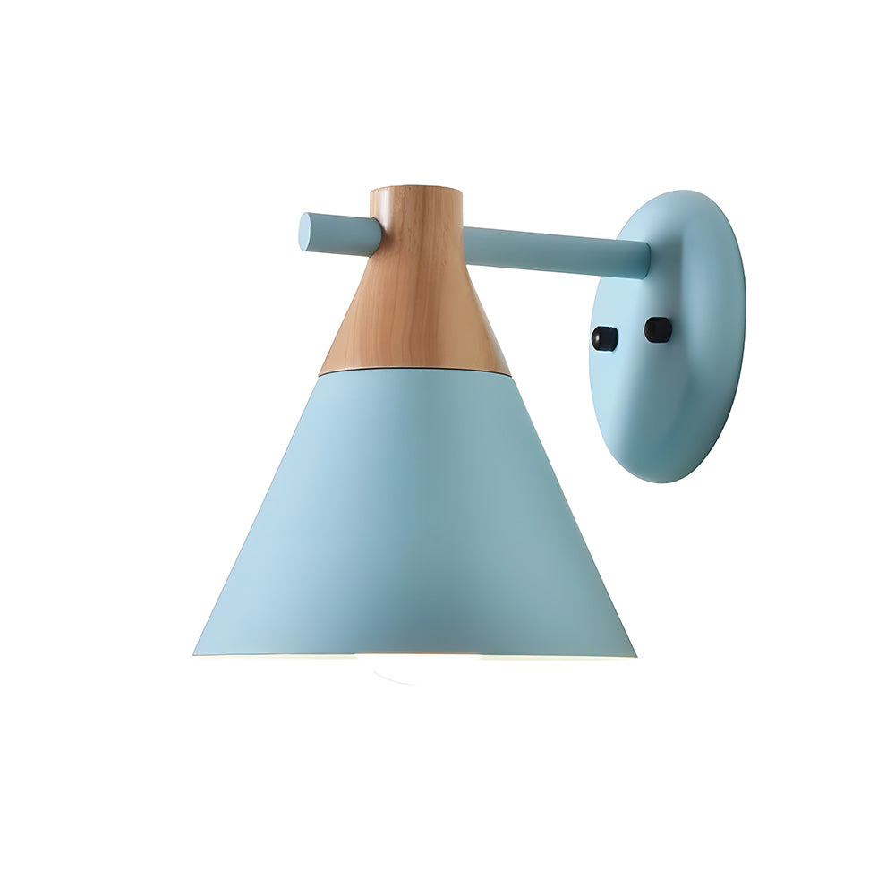 Stylish and modern multi-color cone wall light, perfect for enhancing contemporary home decor.