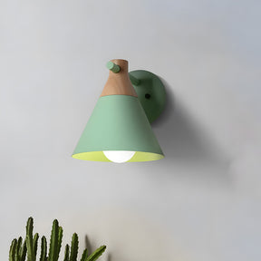 Stylish cone-shaped wall light featuring a creative design, adding personality to your bedroom decor.