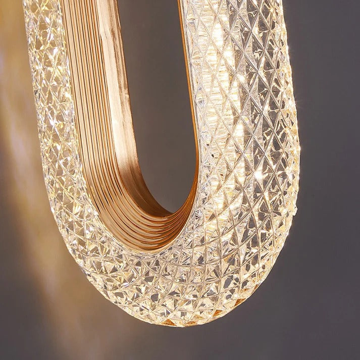 Luxury Acrylic Loop LED Wall Light