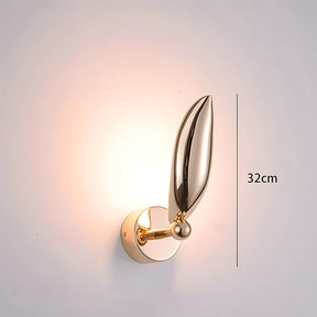 A modern European-style wall light with a sleek, seagull-inspired design.