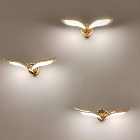 A stylish European wall light with a seagull motif, blending modern design with creativity.