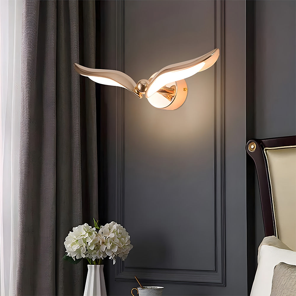 Modern seagull-shaped wall light adding personality and elegance to your home decor.