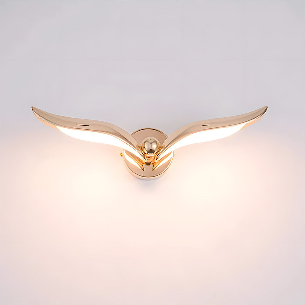 Seagull-shaped wall light featuring a unique and modern personality for home decor.