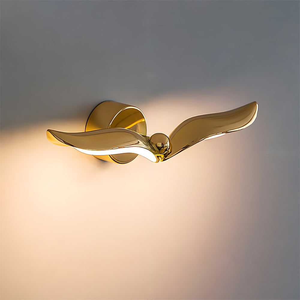 A minimalist seagull wall light offering a unique and modern lighting solution.