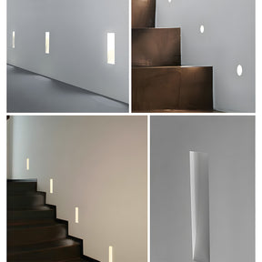 Embedded LED wall light offering a minimalist design with energy-efficient performance.