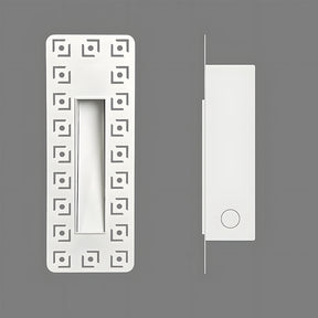 Sleek, modern LED wall light with a frameless, embedded design for staircases and corridors.