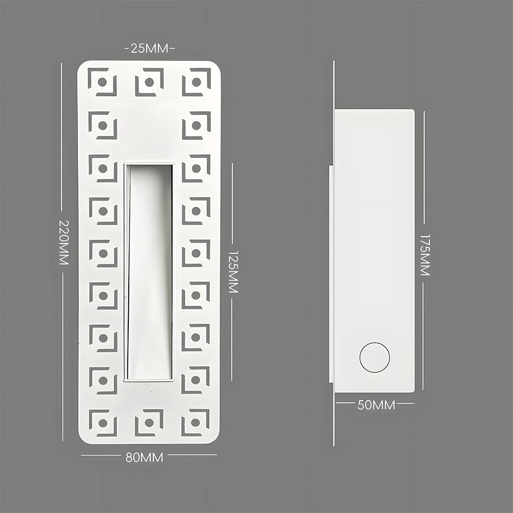 Energy-efficient LED staircase wall light featuring a minimalist, frameless design.