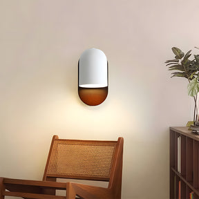 Solid wood wall light showcasing a sleek modern and minimalist aesthetic.