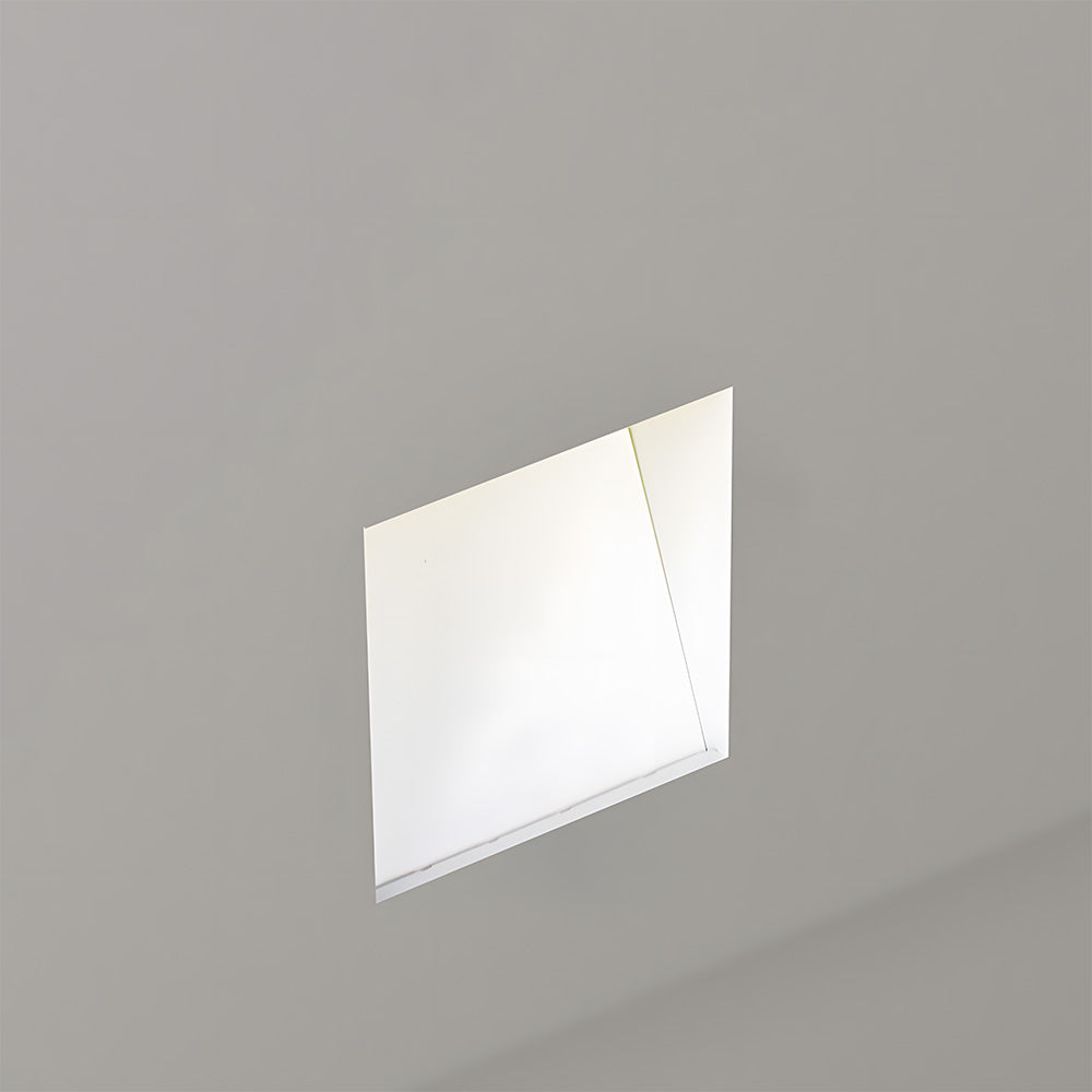 Stylish LED wall light with a minimalist, frameless design, enhancing your staircase decor.