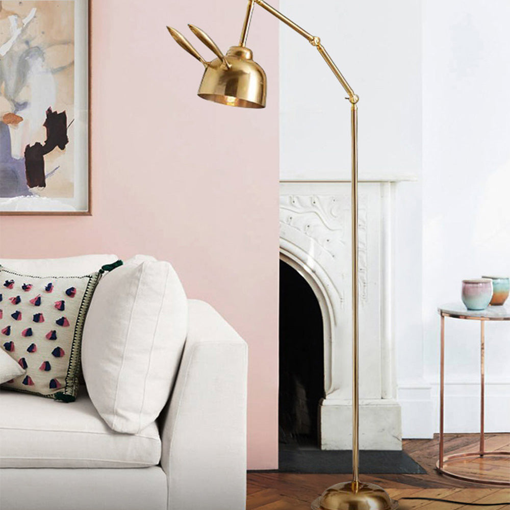 Modern Gold Rabbit Floor Lamp for Living Room