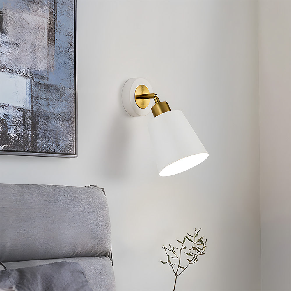 Contemporary wall light with a simple yet elegant design for a refined look.