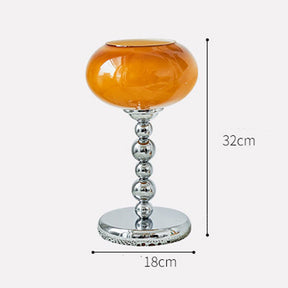 Vintage Bauhaus Glass Flower Shaped Table Lamp