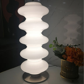 Modern Designer White Glass Art Table Lamp