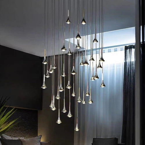 Lampsmodern Pendant Light Raindrop LED Hanging Ceiling Lights