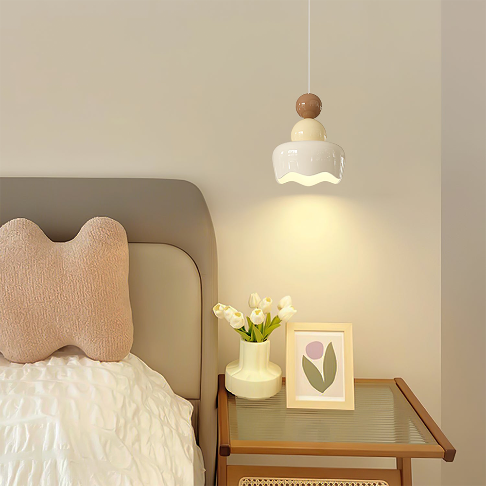 Cream Sunny Rain Doll Bedroom Pendant Light -Homdiy