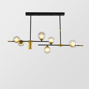 Brass Contemporary LED Chandelier Sputnik Chandelier 7-Light