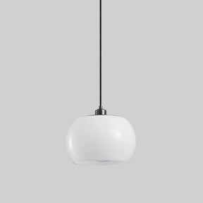 Vintage Milk White Glass Pendant Light