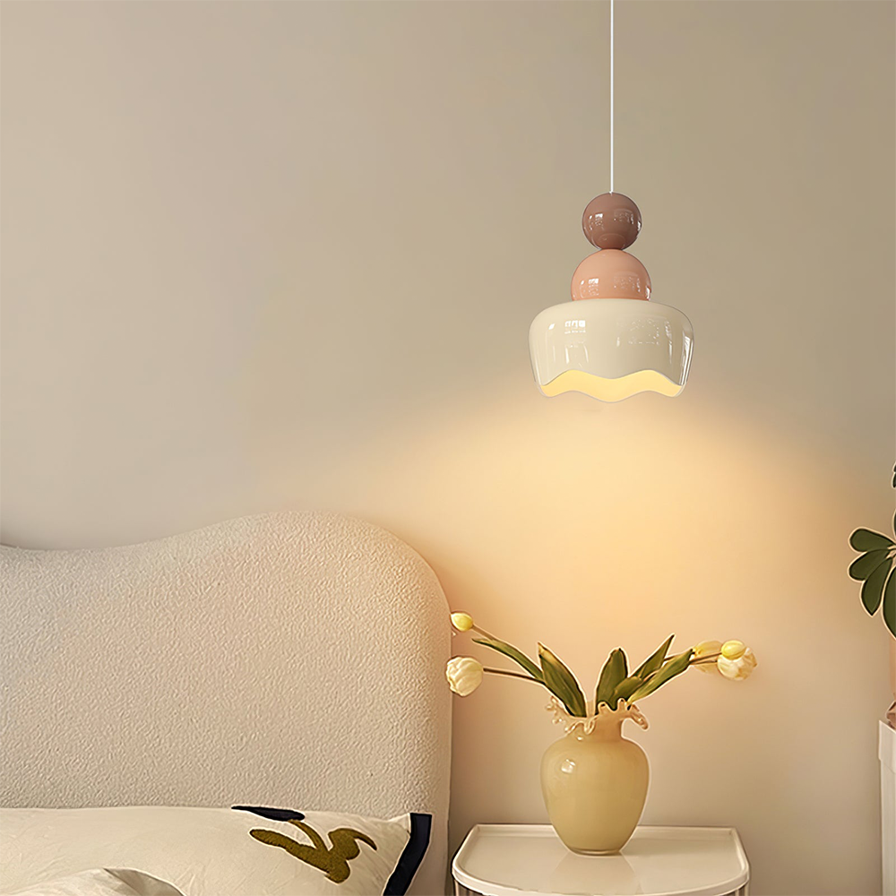 Cream Sunny Rain Doll Bedroom Pendant Light -Homdiy