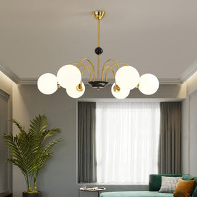 Chrome Chandelier Living Room Lighting Nordic Glass Chandelier
