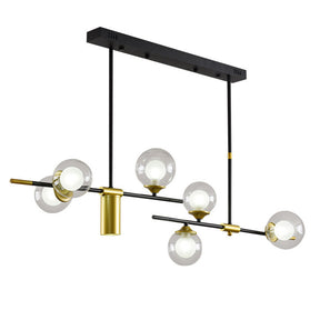 Brass Contemporary LED Chandelier Sputnik Chandelier 7-Light