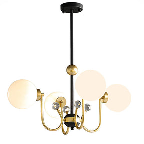 Black Adjustable Sputnik Chandeliers