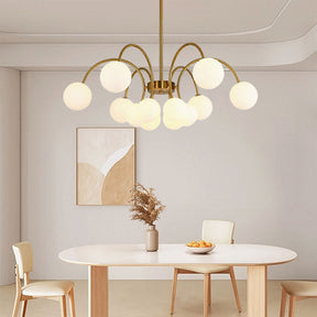 Gold Sputnik Shape Adjustable Arms Chandelier -Lampsmodern