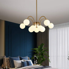 Gold Sputnik Shape Adjustable Arms Chandelier -Lampsmodern