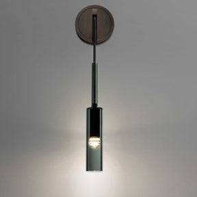 Wall Light  Long  Stem Glass Shade for Bathroom -Homdiy