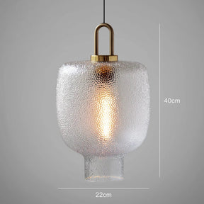 Clear Frosted Glass Pendant Light for Kitchen